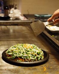 Close-up of food on table