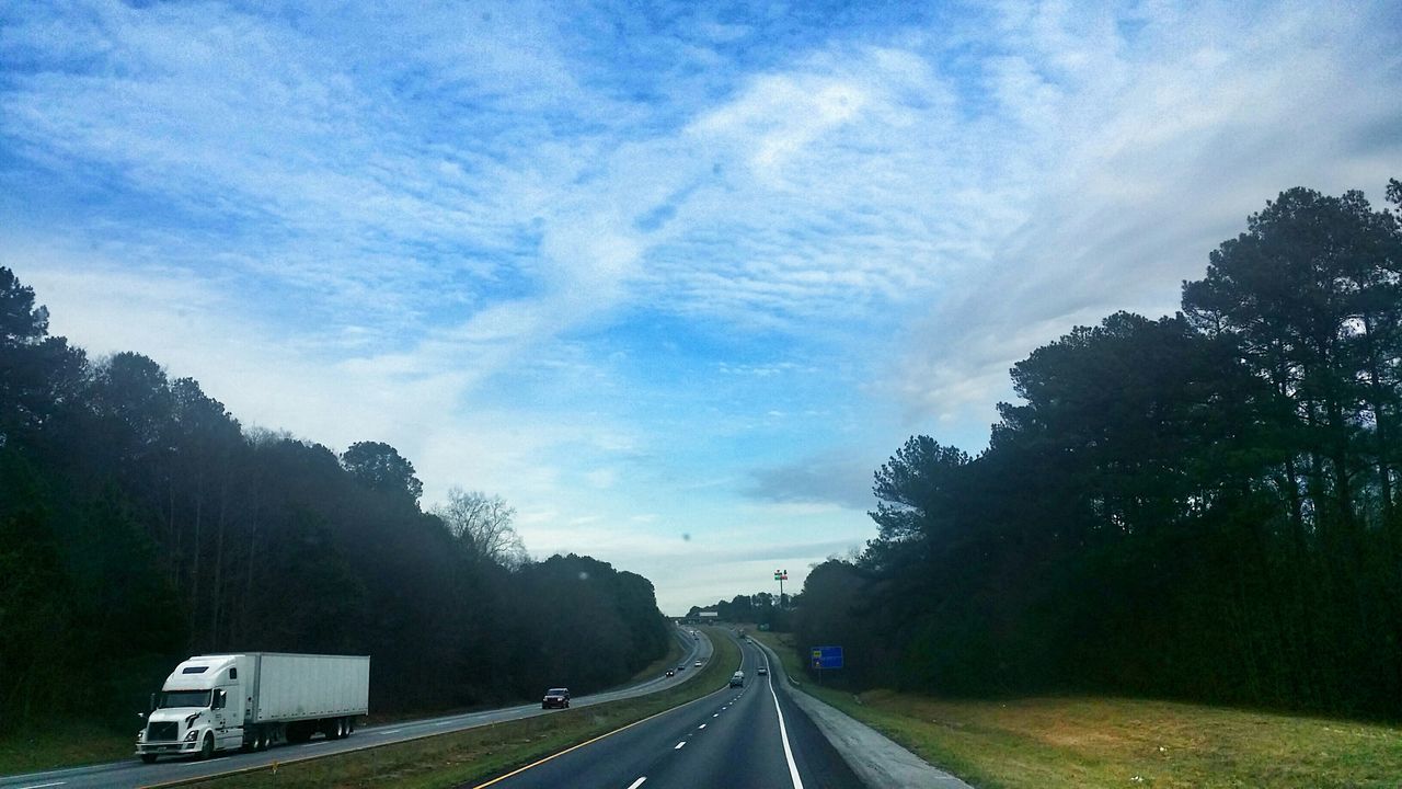 the way forward, transportation, road, diminishing perspective, vanishing point, sky, tree, country road, cloud - sky, road marking, car, street, empty road, land vehicle, empty, nature, cloud, long, no people, outdoors