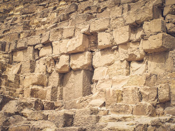 Low angle view of old ruins