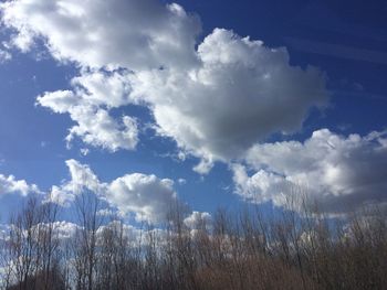 Scenic view of landscape against cloudy sky