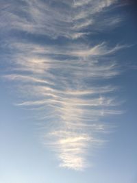 Low angle view of cloudy sky