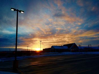 Road at sunset