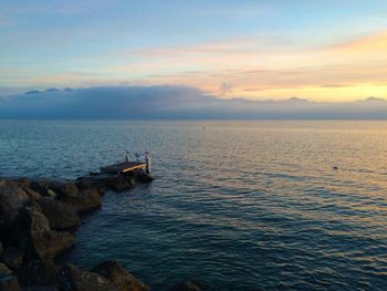 Scenic view of sea against sky