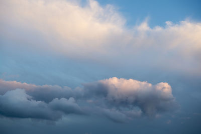 Low angle view of clouds in sky