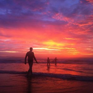 Sunset over sea