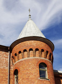 Old brick tower in umea city center
