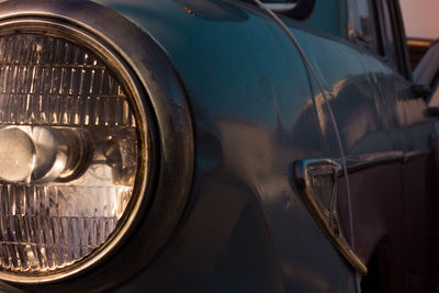 Close-up of vintage car