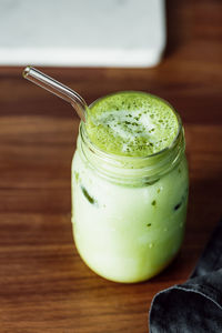 Close-up of drink on table