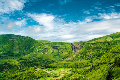 Scenic view of landscape against sky