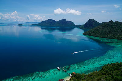 Panoramic view of sea against sky