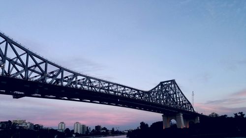 Low angle view of bridge against sky