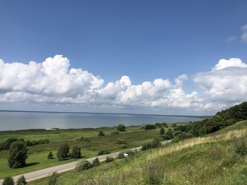 Scenic view of landscape against sky