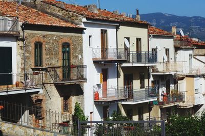 Houses and buildings in city