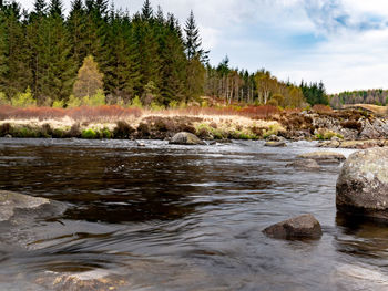 Scenic view of river against sky