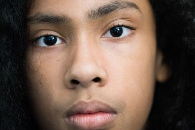 Close-up portrait of woman