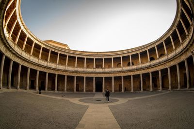 Low angle view of historical building against sky
