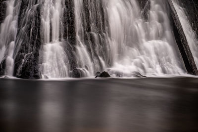 Scenic view of waterfall