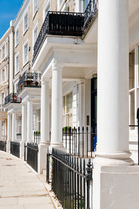 Luxury english victorian houses in notting hill, a district in west london in kensington and chelsea