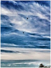 Low angle view of cloudy sky