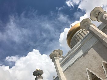 Low angle view of buildings against sky