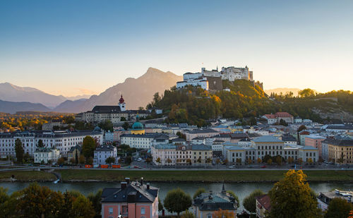 Salzburg historic town center, austria