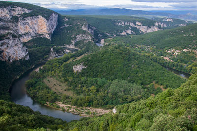 High angle view of landscape