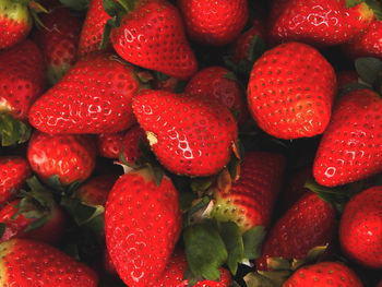 Full frame shot of strawberries