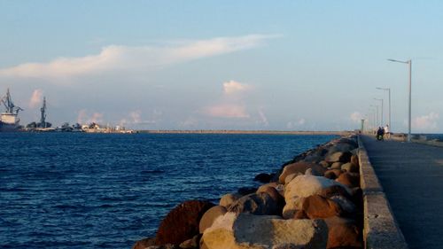 Panoramic view of sea against sky