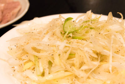 Close-up of food in plate