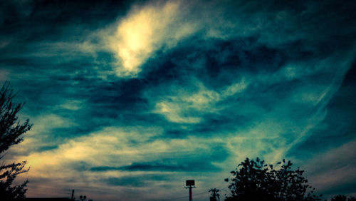 Low angle view of storm clouds in sky