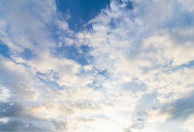 Low angle view of clouds in sky