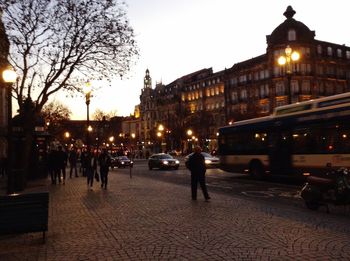 City street at night