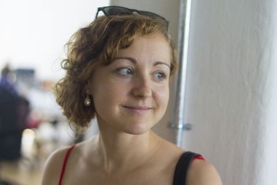 Portrait of young woman