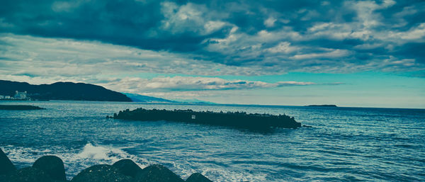 Scenic view of sea against sky