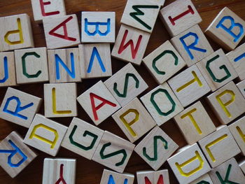 Full frame shot of toys