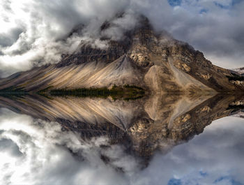 Reflection of a mountain