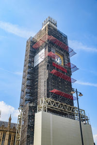 Low angle view of building against sky