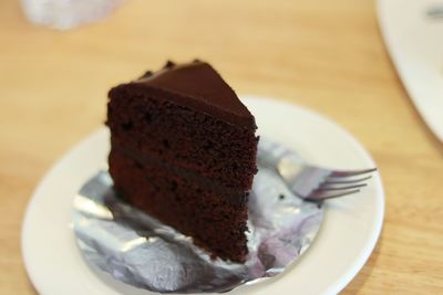 Close-up of ice cream in plate