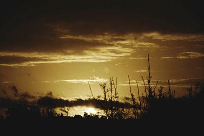 Scenic view of sunset sky