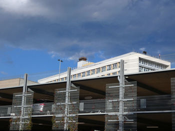 Low angle view of buildings against sky