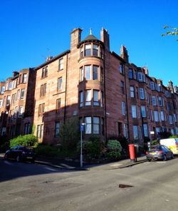 View of buildings against blue sky