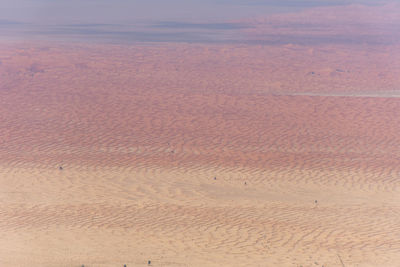 High angle view of desert