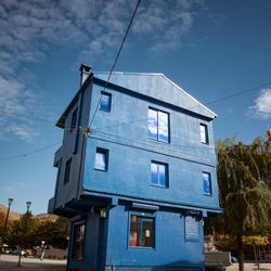 Low angle view of building against sky