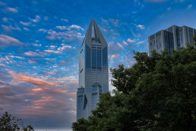 Low angle view of building against sky