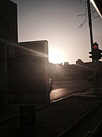 Sun shining through clouds