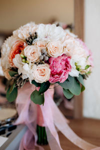 Close-up of rose bouquet