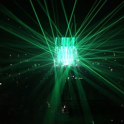 Low angle view of illuminated tree