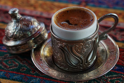 Close-up of coffee cup