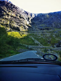 Road passing through mountains