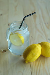 Close-up of drink on table